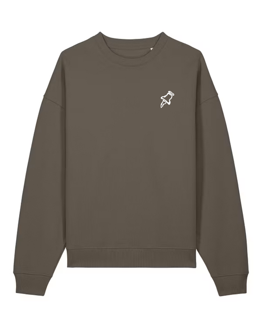 ADVENTURE CREWNECK BARK BROWN